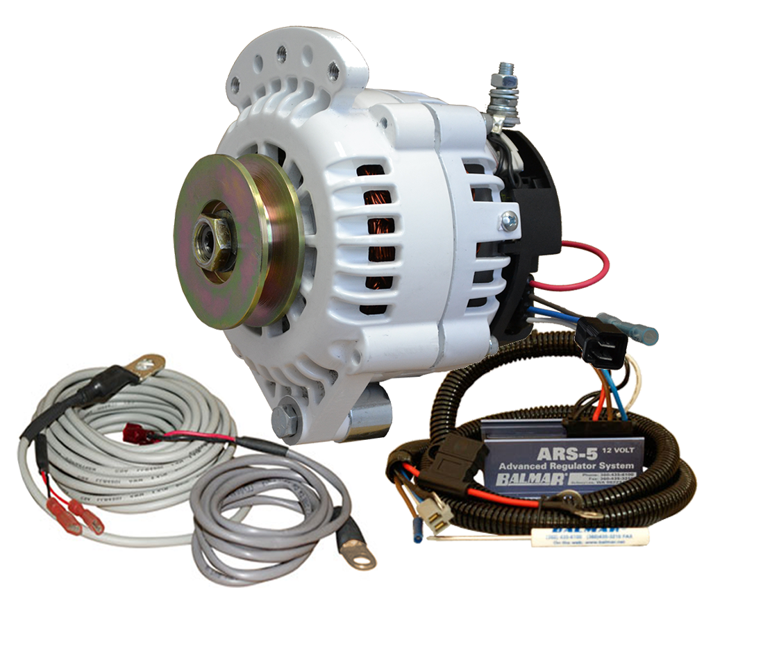 Balmar 621VUP100SV Charging Kit Alternator, ARS5 Regulator