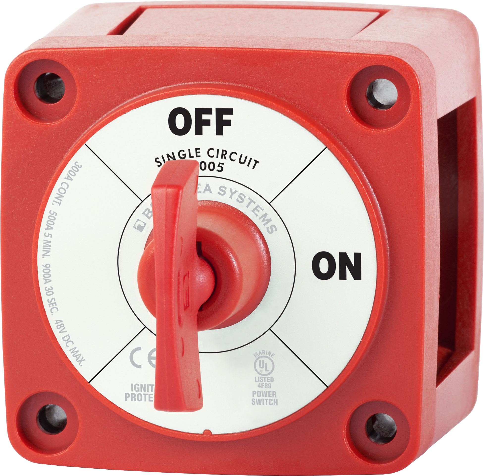 Pest zelf Ziek persoon Blue Sea M-SERIES Battery Switch On/Off with Key - Blue Sea Systems  6005-BSS - Battery Switches - Electrical Parts - Electrical - Boatersland  Marine