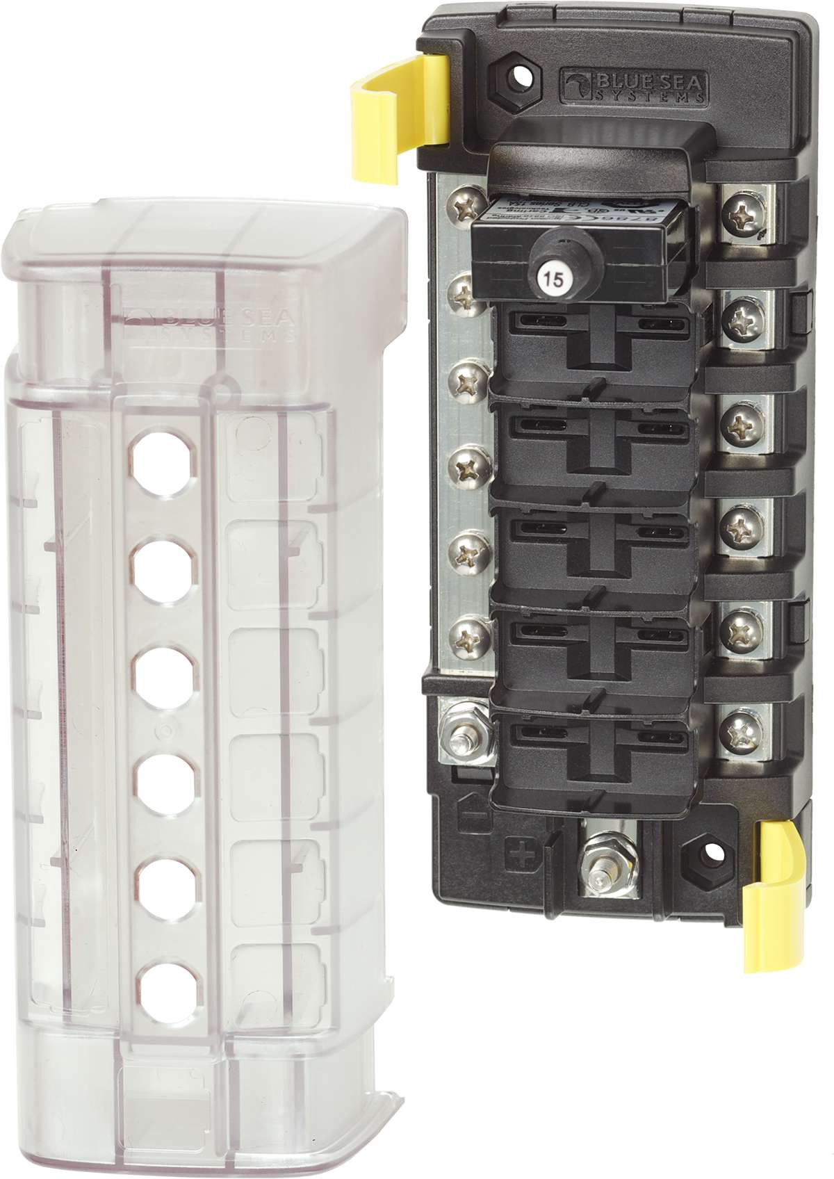 Blue Sea St Clb Circuit Breaker Block 6 Position with Negative Bus