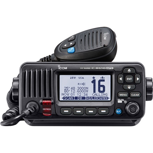 M424G Black VHF Radio Class D DSC BUILTIN GPS America