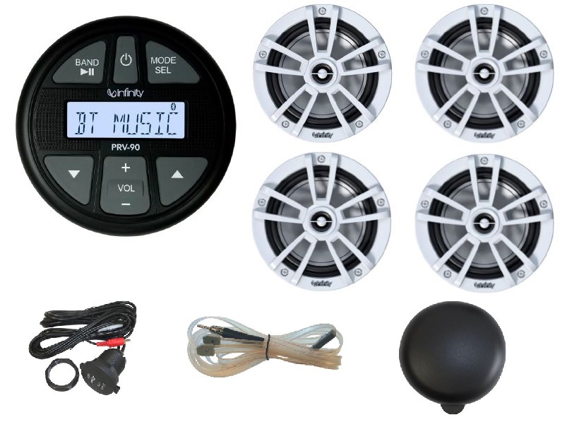 Infinity MPK904 Package PRV90, 4X Speakers, Cover SEAUSBMINIP, SEADP36AXT Infinity INFMPK90