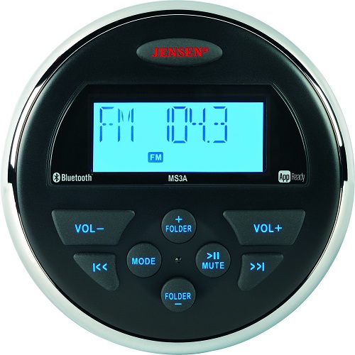 Jensen MS3ARTL Am/Fm/Usb Waterproof Bluetooth Stereo - Jensen MS3ARTL