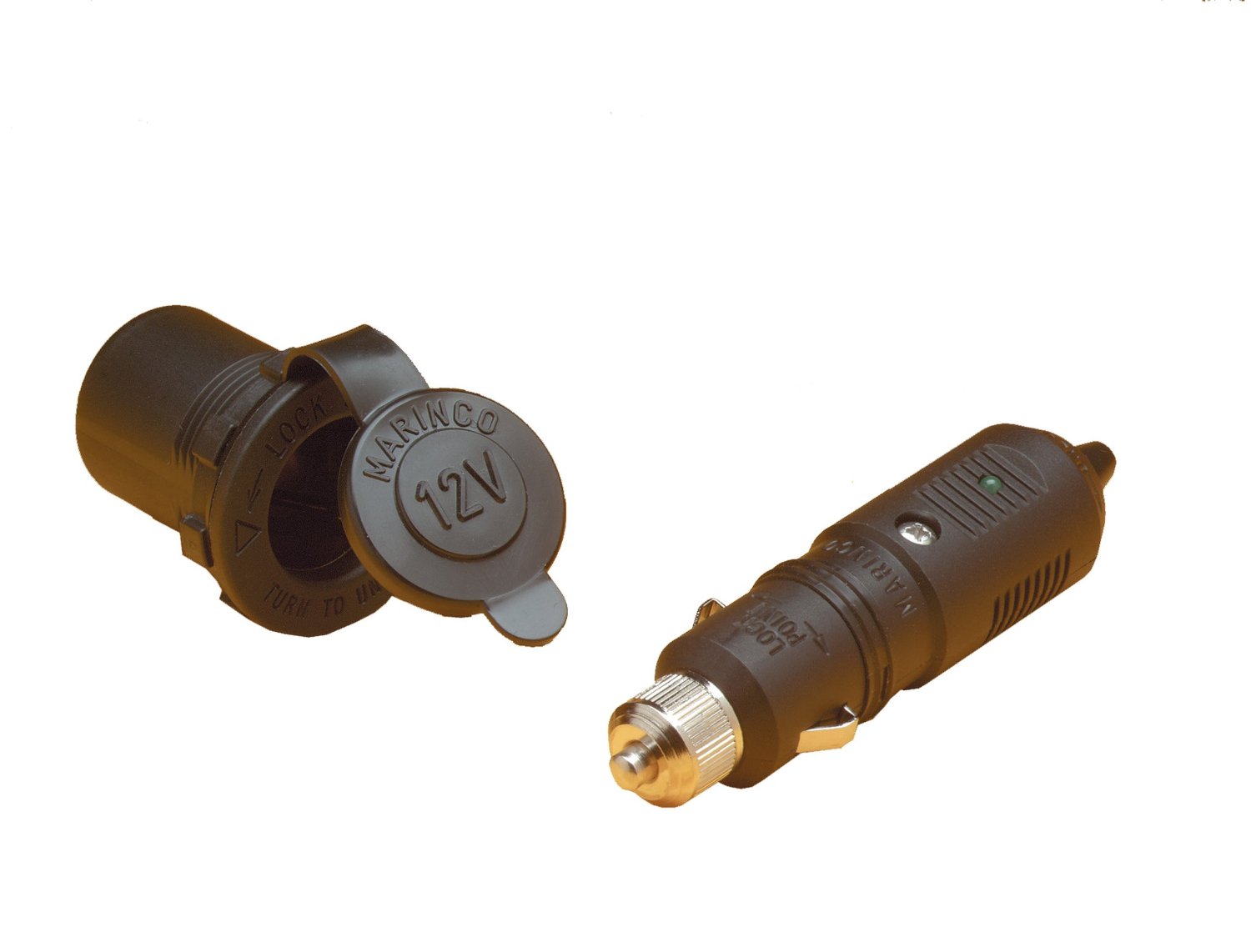 Sea Dog 426412-1 Dual Outlet Power Socket Receptacle 12V