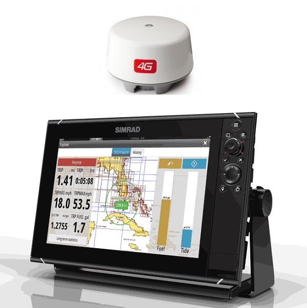 Simrad NSS12 EVO3 Radar Bundle with Insight & 4G Dome Simrad 000