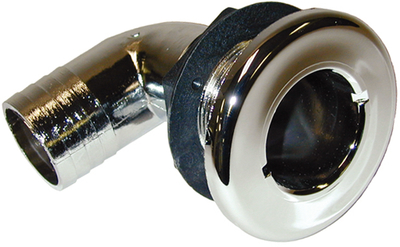 Seachoice Chrome Plated Zinc Straight Thru Hull Vent – 5/8 Inch Hose, New