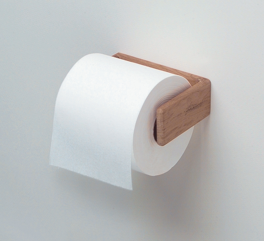 teak toilet paper holder