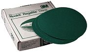 3M 00524 8" 40E Grit Green Corps Hookit Regalite Discs 25/Box