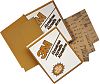 3M 02539 9" x 11" P400A Grit Production Resinite Gold Paper Sheets 50/Sleeve