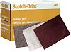 3M 04028 6" x 9" Ultra Fine Grey Scotch Brite Hand Pad 20/Box