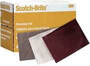 3M 04028 6" x 9" Ultra Fine Grey Scotch Brite Hand Pad 20/Box