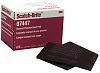 3M 04029 6" x 9" Maroon General Purpose Scotch Brite Hand Pad 20/Box