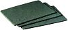 3M 08293 6" x 9" General #96 Green Scotch Brite Scouring Pad