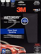 3M 32038 9" x 11" Imperial Wetordry P400 Grit Paper Sheets 5/PK