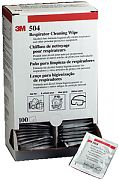 3M 504 Respirator Cleaning Wipes 100/Box