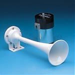 AFI 10104 12 Volt Mini White Single Trumpet Air Horn