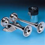AFI 10108 12 Volt Chrome Dual Trumpet Mini Air Horn
