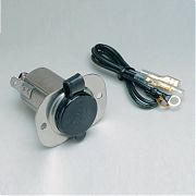 AFI 20036 12V Stainless Steel Receptacle with Protective Cap