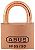 Abus Lock 55906 Padlock Key #5502 Brass 2IN