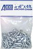 Acco Peerless 406940405 Anchor Lead Galv 1/4X5 Ft