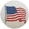 Adco 1782 US Flag Tire Cvr B 32.25" Wht