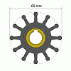 Albin Pump Premium Impeller Kit 65 X 15.8 X 41.5MM - 12 Blade - Key Insert