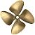 Ambush4 635300 13" X 16" 4 Blade RH Propeller