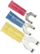 Ancor 210322 Yellow 12-10 Wire #8 Fastener Nylon Insulated Flanged Spade 25/PK