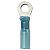 Ancor 311403 Blue 16-14 Wire 1/4" Fastener Heat Shrink Ring Connector 3/PK