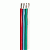 Ancor Flat Ribbon Bonded Rgb Cable 18/4 Awg - Red, Light Blue, Green & White - 100´