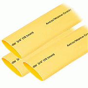 Ancor Heat Shrink Tubing 3/4" X 3" - Yellow - 3 Pieces