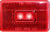 Anderson Marine Division V170R Red LED Clearance Light With Reflex