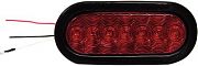 Anderson Marine Division V423XR4 Piranha LED Oval Stop, Turn Tail Light With Chrome Bezel
