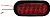 Anderson Marine Division V423XR4 Piranha LED Oval Stop, Turn Tail Light With Chrome Bezel