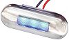 Aqua Signal 164237 Stainless Steel Santiago 3-LED Courtesy Light - Red
