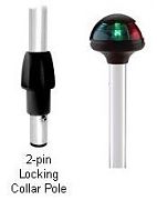 Attwood 5092107 10" Universal Bi-Color Pole Light