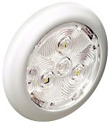Attwood 6320W7 2.75" White Plastic LED Round Interior/Exterior Light - White