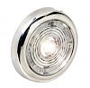 Attwood 6342A7 1.5" Stainless Steel LED Round Interior/Exterior Light - Amber