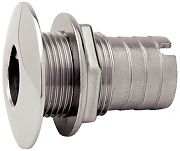 Attwood 665413 1" Stainless Steel Thru-Hull - 3/4" Hose