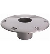 Attwood Swivl-Eze 238312-2 238 Series Socket Base - 9" Round Base, Aluminum