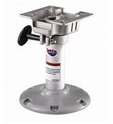 Attwood Swivl-Eze 238913LSM1 Lakesport 2-3/8" Bell Pedestal - 12" Fixed Height Post With Seat Mount
