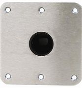 Attwood Swivl-Eze 69773 Snap-Lock 1.77" Stainless Steel Base Plate