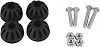 Attwood Swivl-Eze SP-410 Adjustable Length Pro Transom Savers Rubber Mounting Pads, Set Of 4