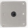 Attwood Swivl-Eze SP-67739 Lock´N-Pin Stainless Steel Base Plate, Nylon Bushing - 7" x 7" Non-Threaded, Skin Packed