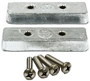 B&S Marine BSMBTKIT Trim Tab Kit 2 Anodes & Bolts