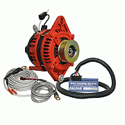 Balmar Alternator 1-2" Single Foot K6 Serpentine Pulley Regulator & Temp Sensor - 170A Kit - 12 Volt