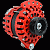 Balmar Alternator 170 Amp, 12 Volt Single Foot Internal Regulator K6 Pulley