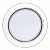 Beckson 6" Clear Center PRY-OUT Deck Plate - White