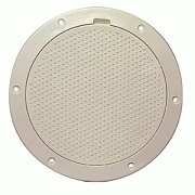 Beckson 6" NON-SKID PRY-OUT Deck Plate - Beige