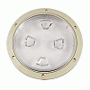 Beckson 8" Clear Center SCREW-OUT Deck Plate - Beige