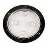 Beckson 8" Clear Center SCREW-OUT Deck Plate - Black